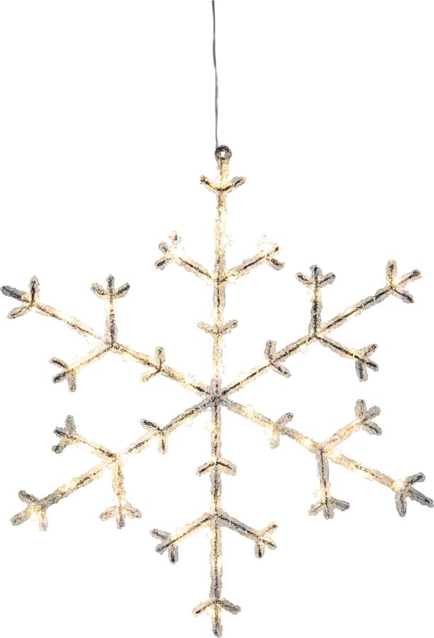 Schneeflocke Icy - IP20, Transparent, Warmweiss