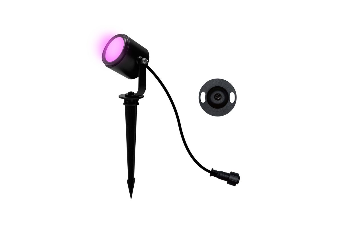 24V RGBW Smart Spot Duopack RGBW - 24V DC, 5W, 450lm, 3000K, IP65, 36°, anthrazit, inkl. Spike