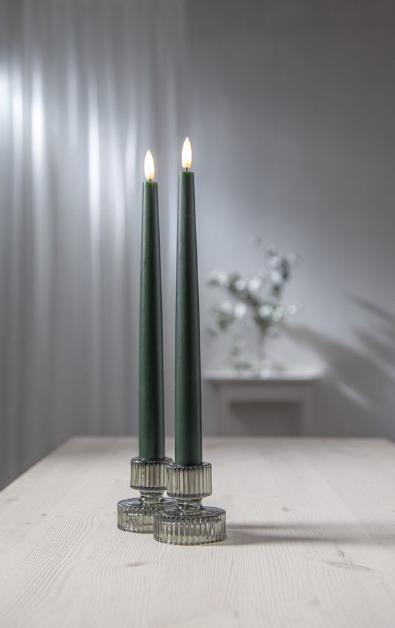 LED Dinner Kerze 2 pack Flamme Slim - 0/20