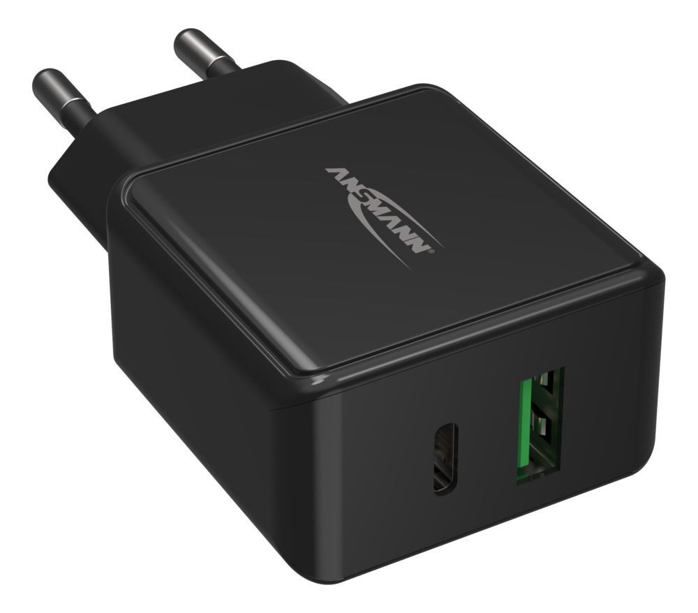USB-Ladegerät Home Charger HC218PD schwarz / 3 A / 20 W / 2 Port - Home Charger HC218PD schwarz