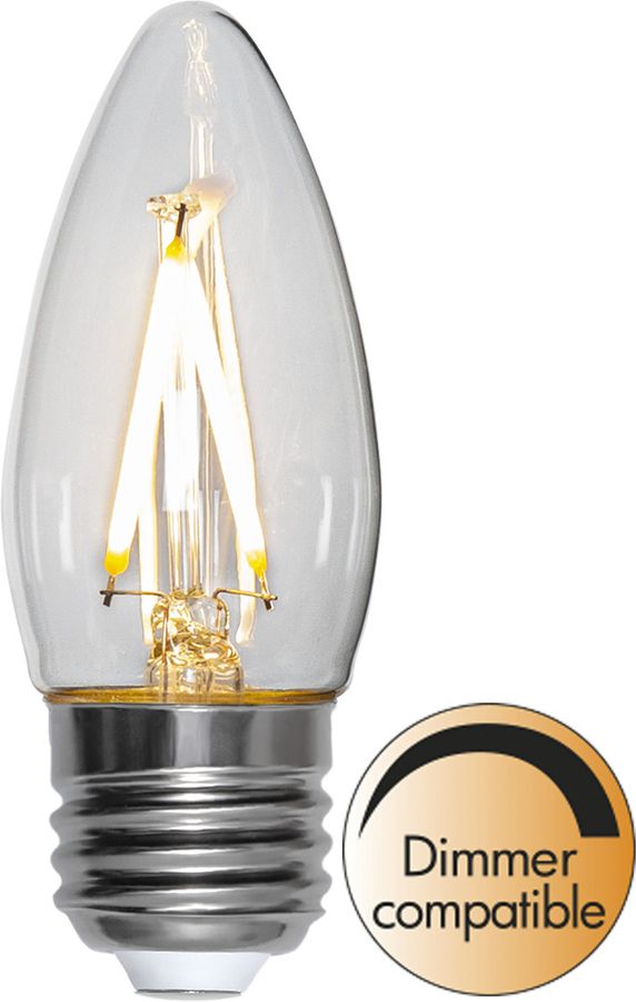 LED Leuchtmittel E27 C35 Clear - E27, 250lm, 2700K, 2.5W