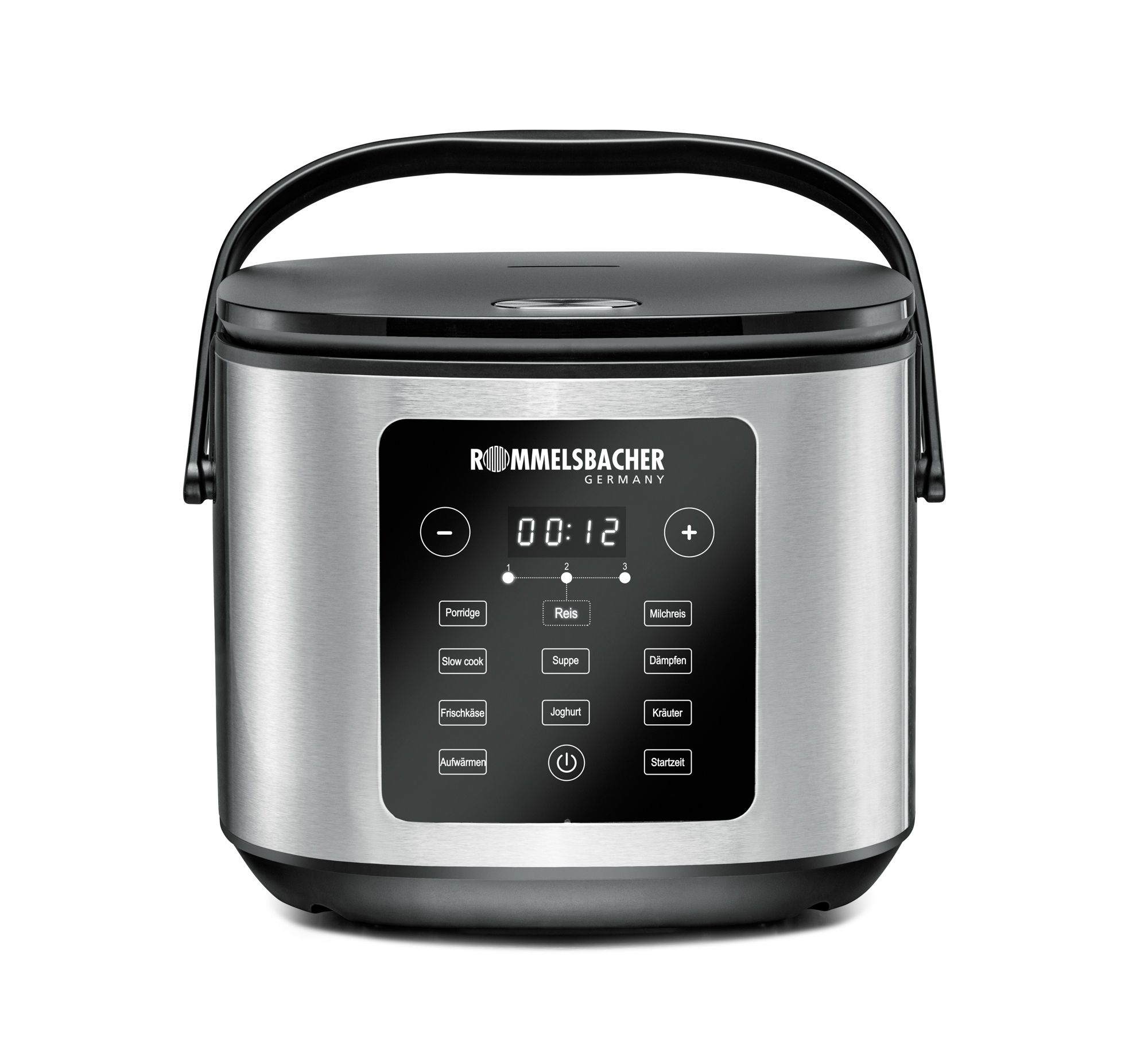 MULTI REISKOCHER MRK 950 - Multireiskocher, Edelstahl/schwarz, 860W