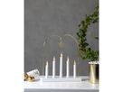 Kerzenständer Glossy Bow - IP20, Neutralweiss, 5 LED's