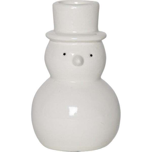 Kerzenhalter 2-p Snowy - Indoor, 10 cm Höhe
