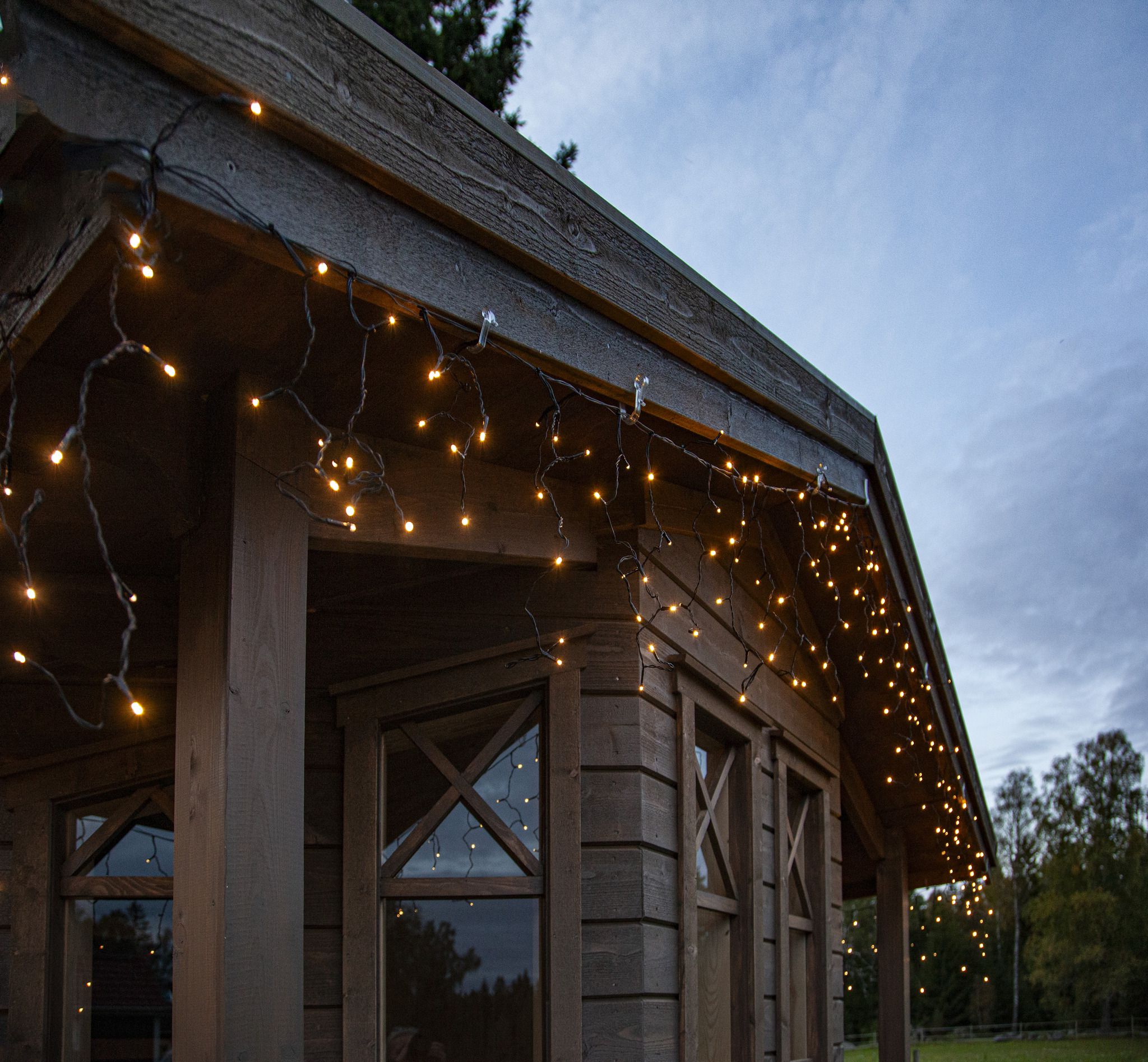 Icicle Lights Shiny - IP44, Warmweiss, 960 LED's, 2390.00 cm