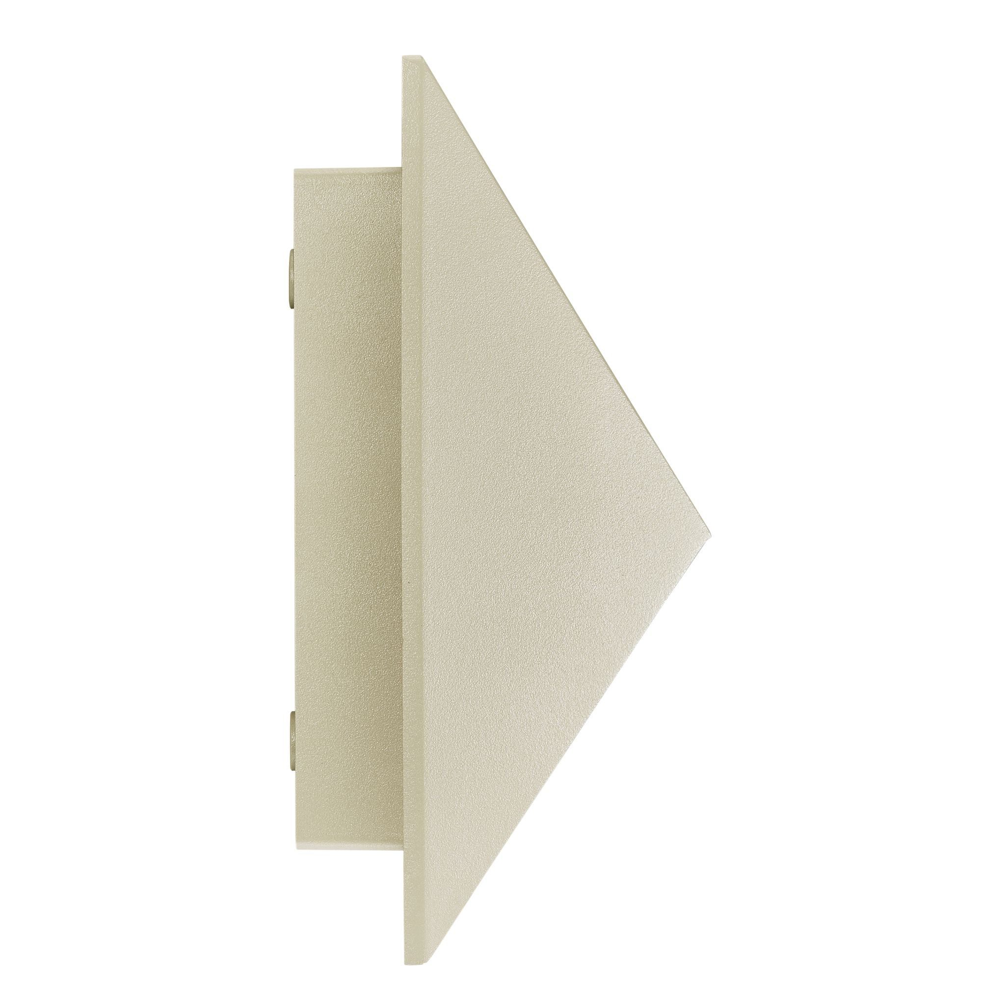 Wandleuchte PONTIO 27 - 2xGU10 (exkl.), max.2x25W, IP54, sand, dimmbar (optional Leuchtmittel), L=150mm,B=150mm, H=190mm