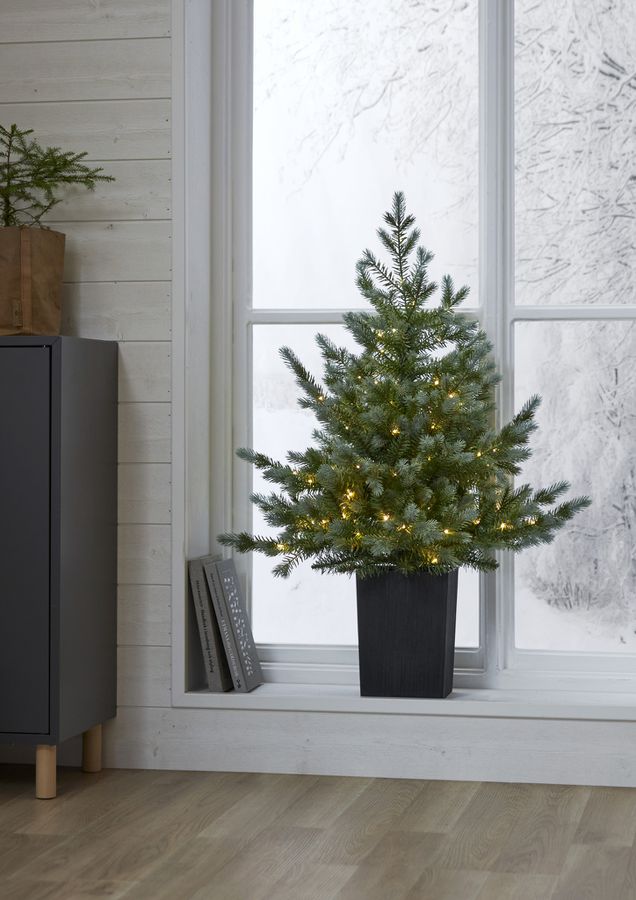 Weihnachtsbaum mit LED Grauland - IP20, Warmweiss, Grün