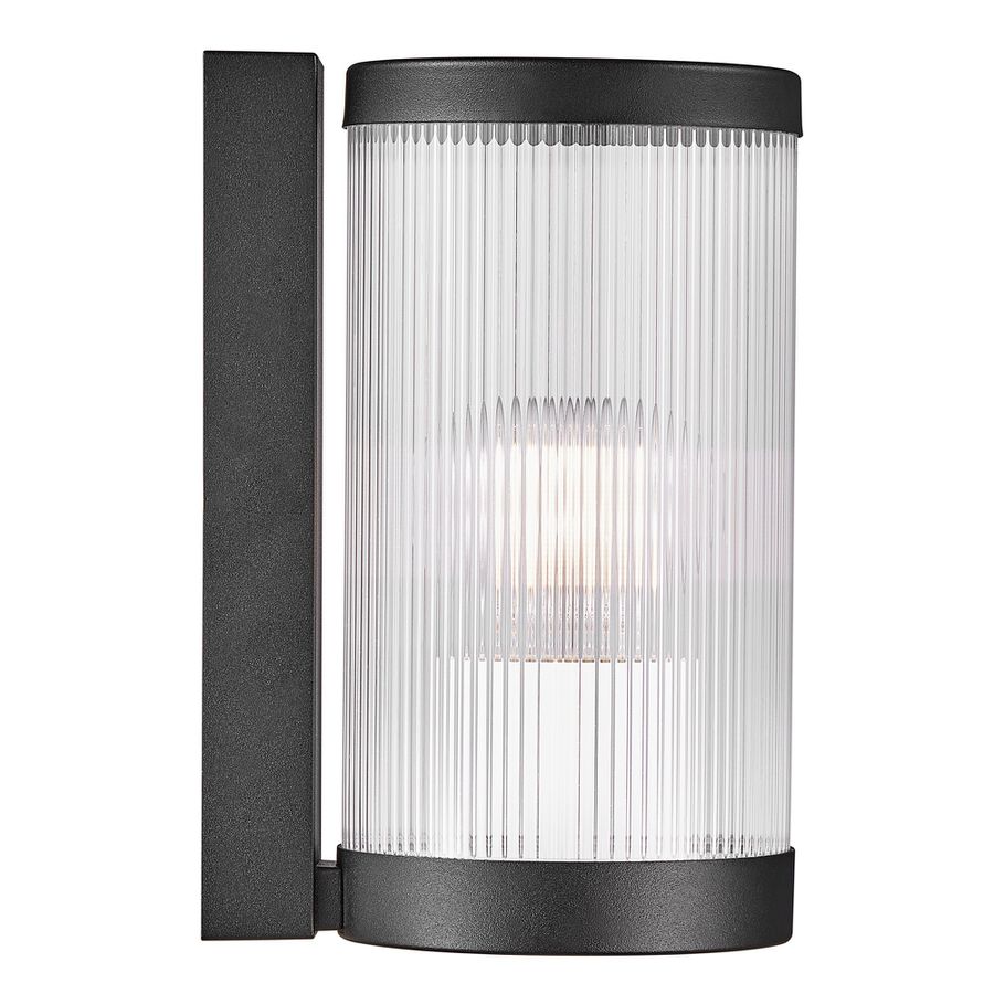 Wandleuchte COUPAR - 1xE27 (exklusiv), max.25W, IP54, schwarz, dimmbar (optional Leuchtmittel), D=130mm, H=250mm