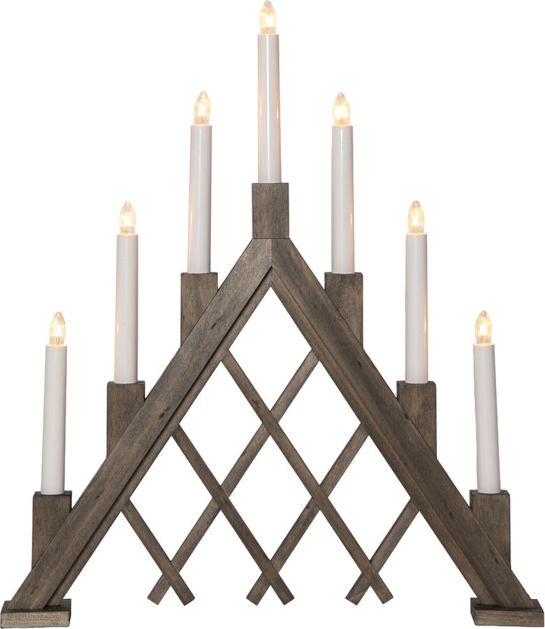 Kerzenleuchter Rute - Indoor, Braun, 51.50cm Höhe