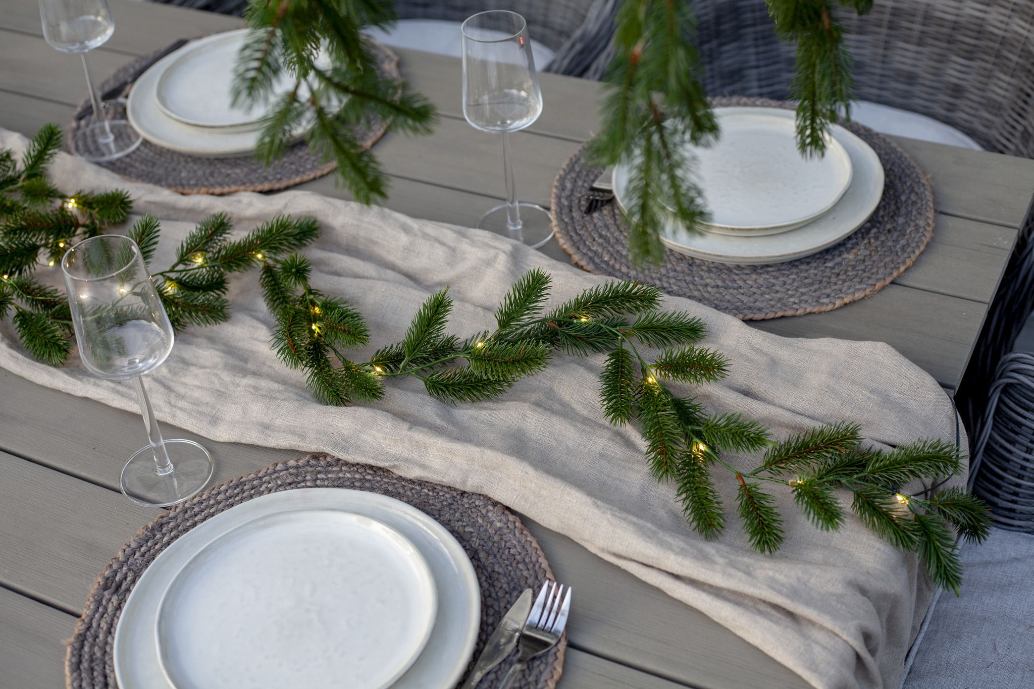 Girlande Erna - IP20, Warmweiss,Grün