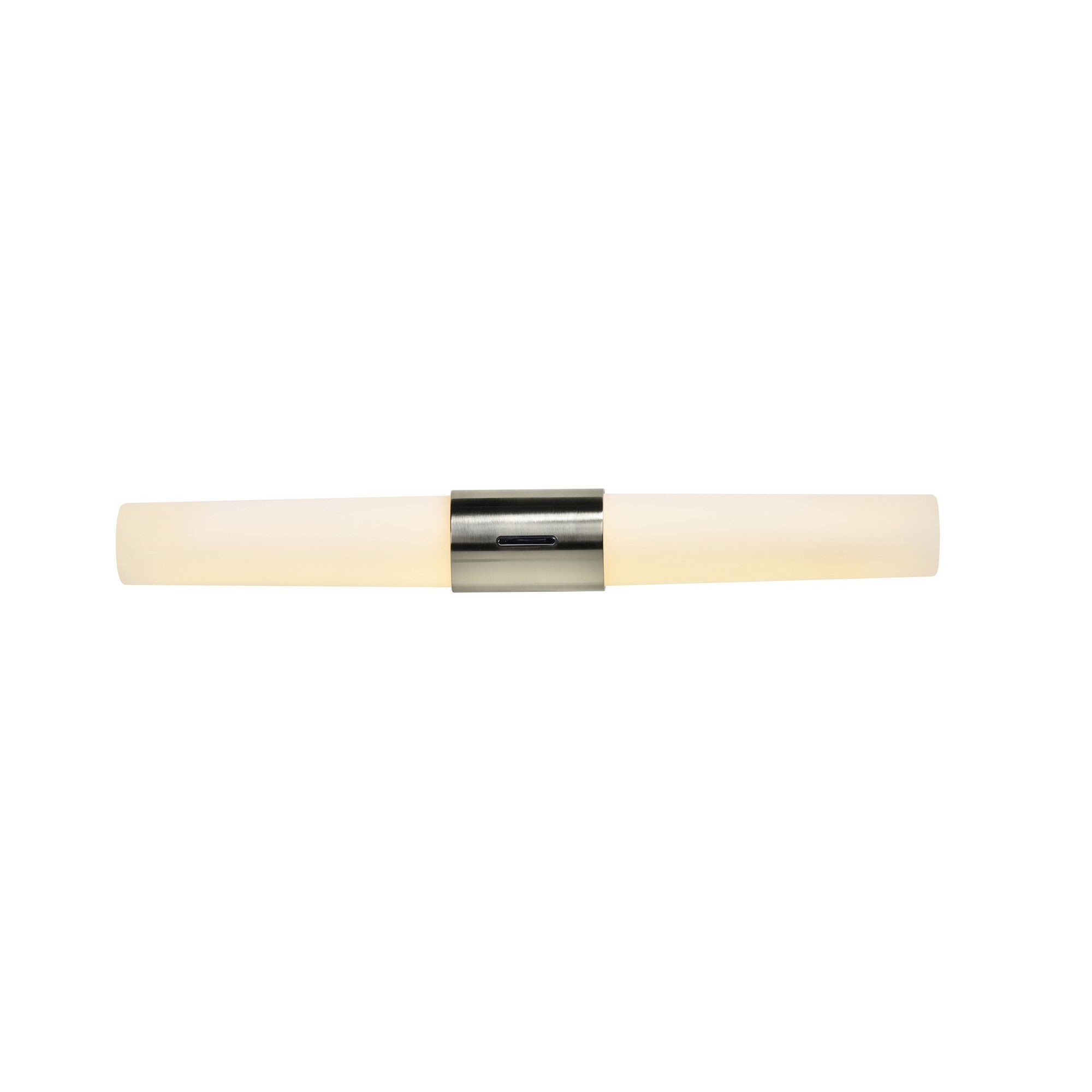 Helva,  Doppel- Wandleuchte, Nickel - LED Modul, 9W, IP44