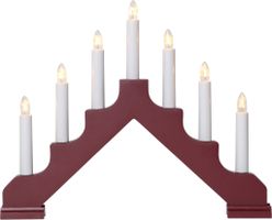 Kerzenleuchter Ada - IP20, Rot, Warmweiss