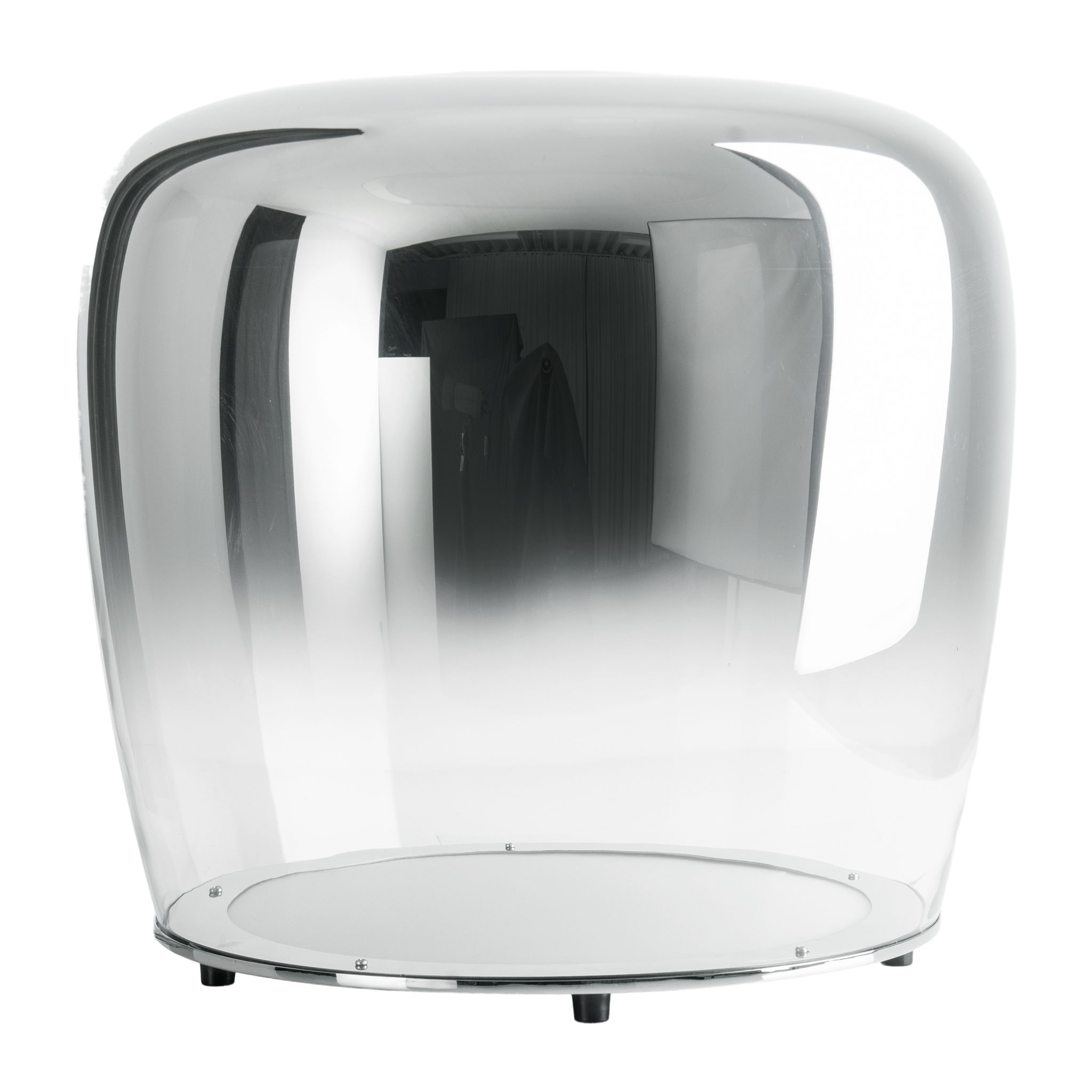 LED Tischleuchte Smoky d:43cm - LED fest verbaut, 3000K, warmweiss