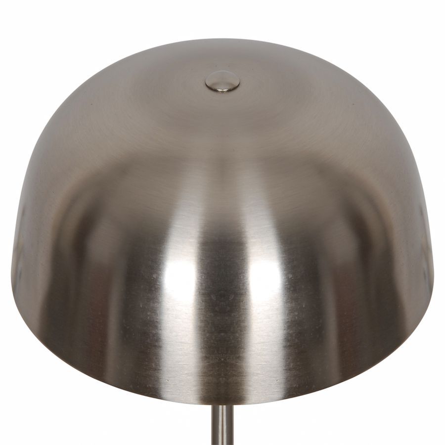 Tischlampe Cera Gebürsteter Stahl - E14, IP20, 230V