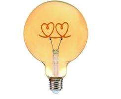 LED Leuchtmittel Double Hearts stehend - E27, 300Lm, 2200K, 4W, 230V