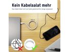 Magnetisches Silikonkabel USB-C auf USB-C, weiß, 120cm - Magnetisches Silikonkabel USB-C auf USB-C, weiß, 120cm