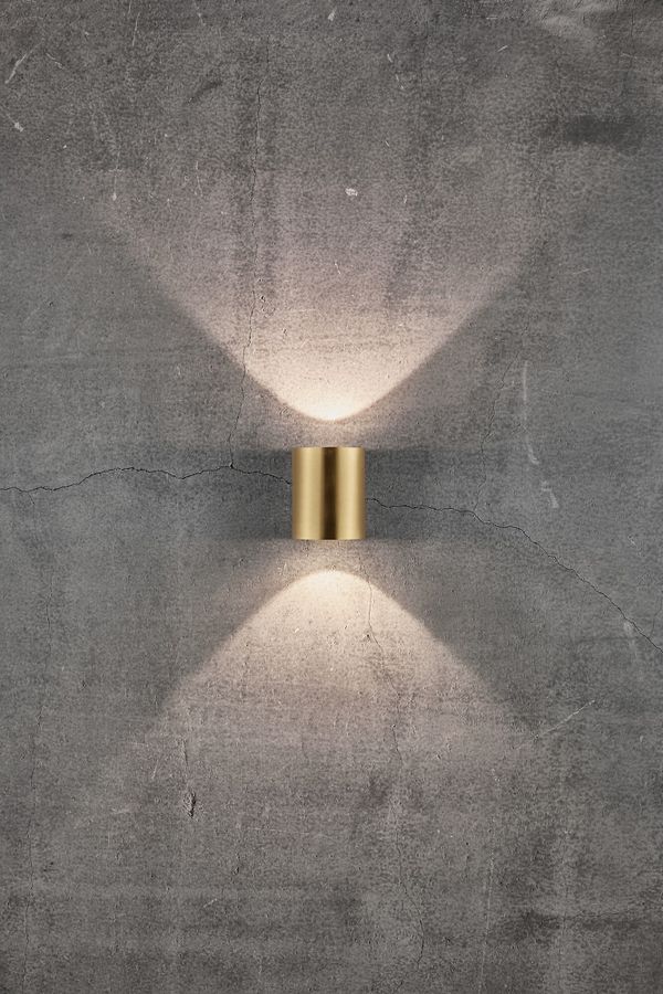 Canto 2, Wandleuchte, Messing - 2X6W LED, 2700K, IP44, 230V