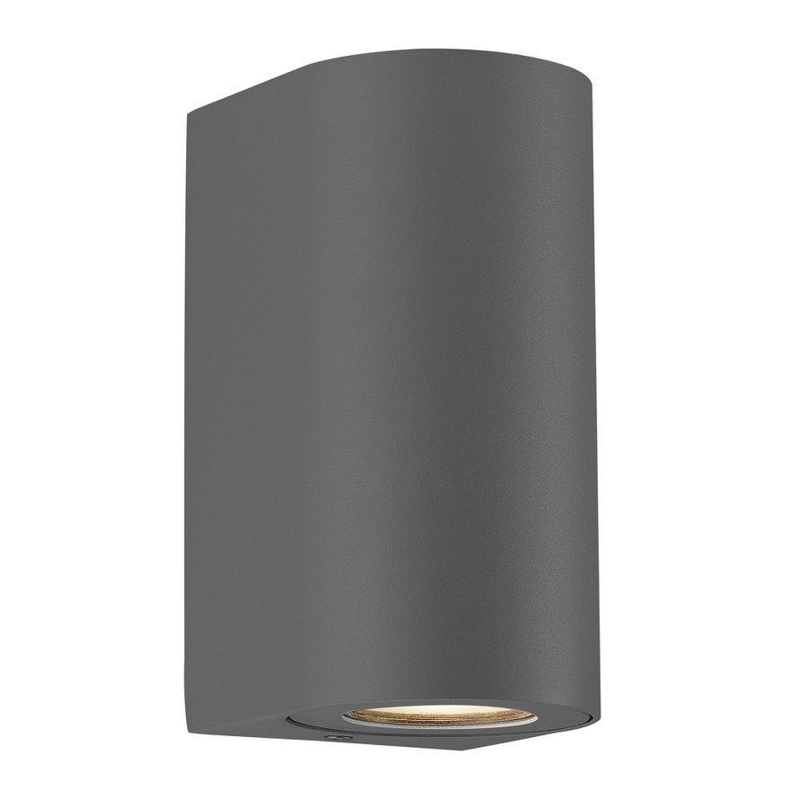 Canto maxi 2, Wandleuchte, Grau - GU10, max. 2x28W, IP44
