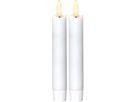 LED Dinner Kerze Flamme - Indoor, Weiss, 15cm Höhe, Timerfunktion