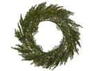 Kranz Thuja - IP44, Warmweiss, Grün