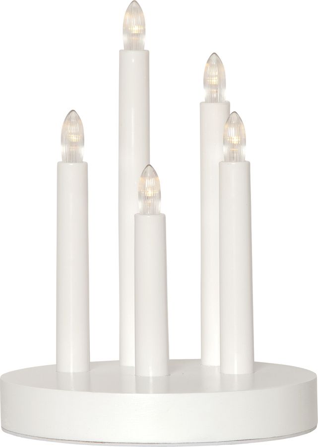 Kerzenleuchter DORIS - IP20, Weiss, Warmweiss