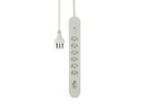 Steckdosenleiste Re:Life - 7x T13., 1.8m Kabel, weiss
