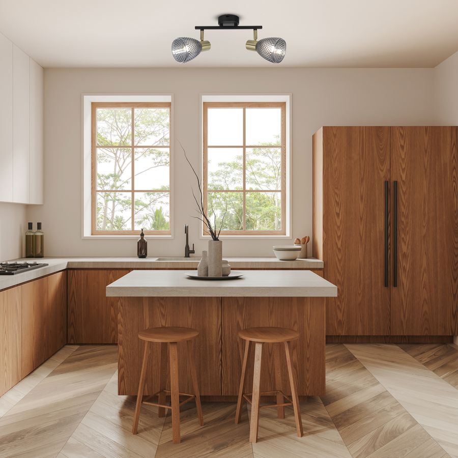 2er Spot Deckenleuchte LINDITA exkl. Leuchtmittel - E14, IP20, 230V