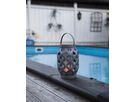 Solar Decoration Flame - Grau, Lichtfarbe Gelb