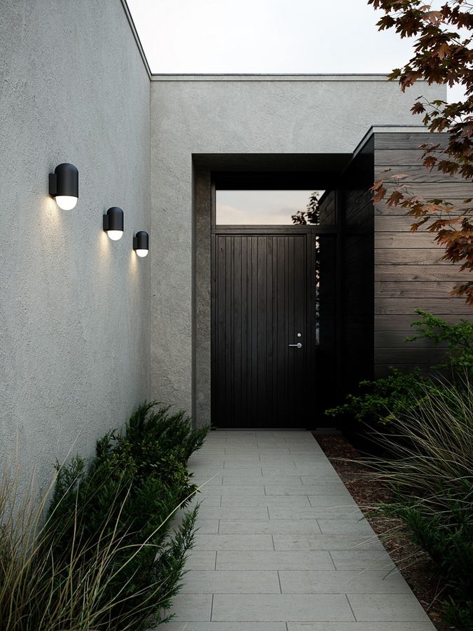 Wandleuchte Heka - E27, IP54, Schwarz