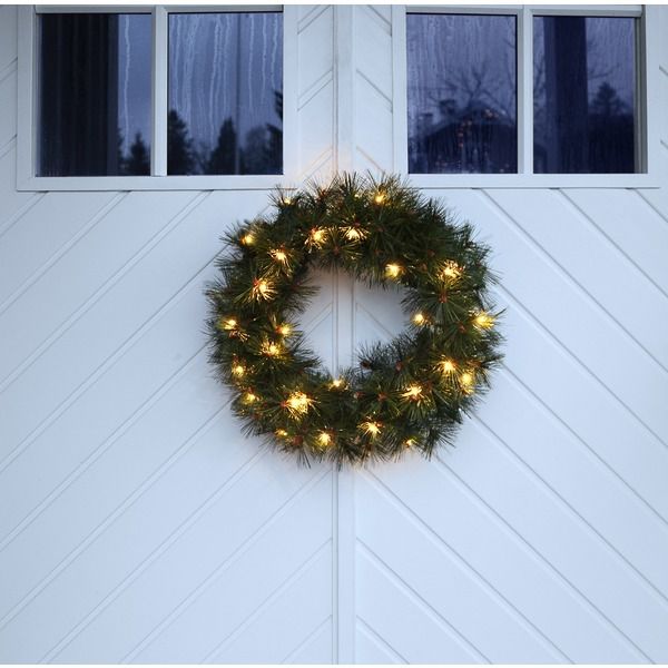 Kranz Russian Pine - Grün, 30 LEDs, IP44