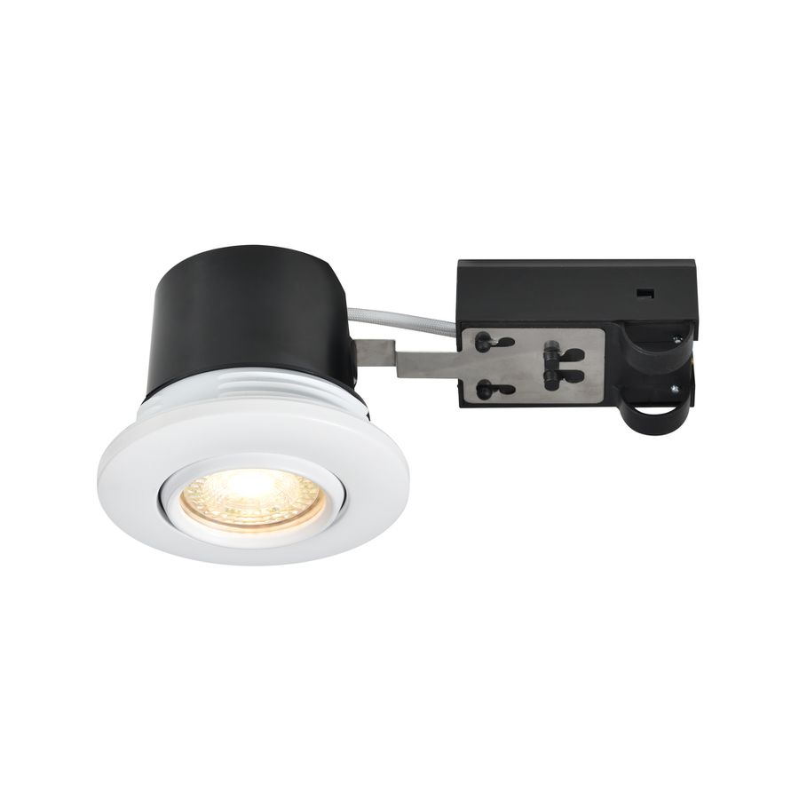 Einbaudownlight UMBERTO - GU10 (exkl.), max. 7.5W, IP44, weiss, optional (Leuchtmittel), D=79mm, B=96mm, H=66mm, BL=76mm