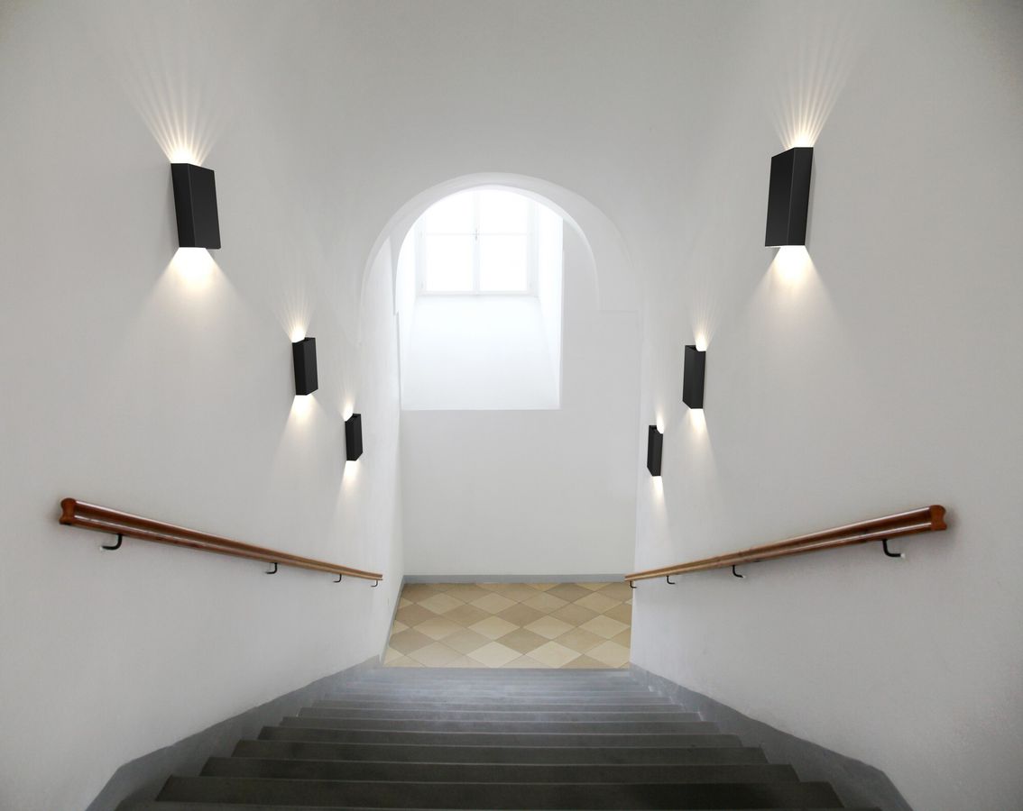Fold 15, Wandleuchte, Schwarz - LED Modul, 2X3,5W LED, IP54