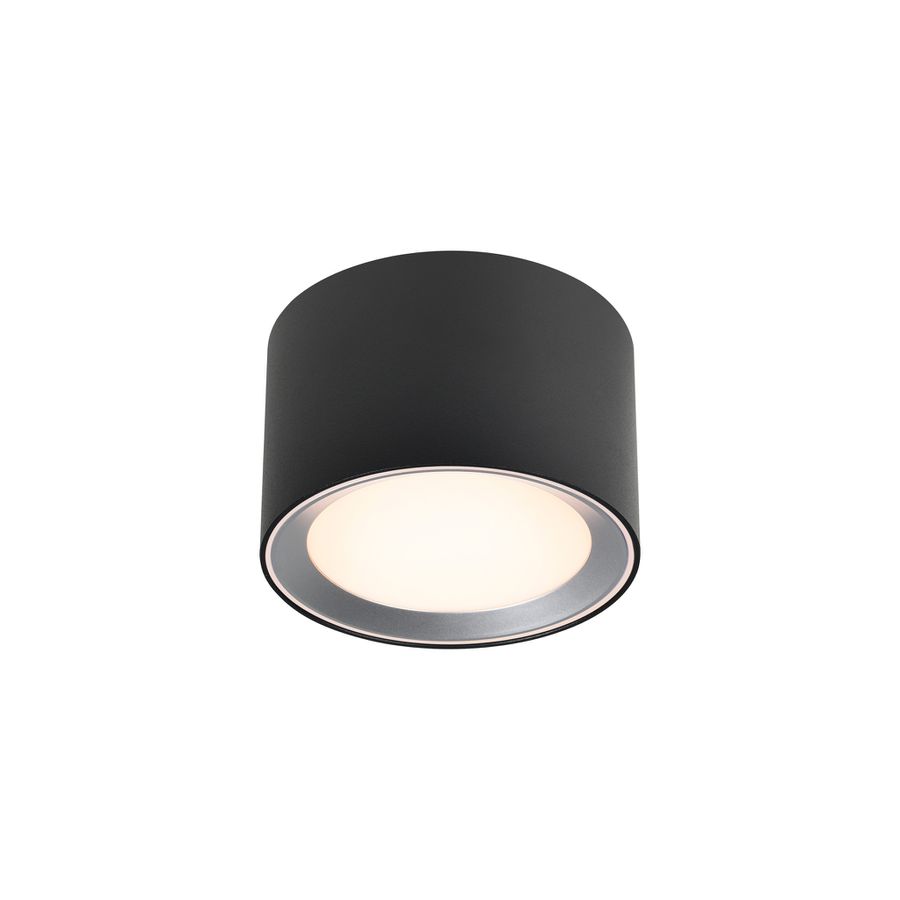Landon Smart, Deckenleuchte, Schwarz/Stahl - 7W ,2700-6500K, IP44