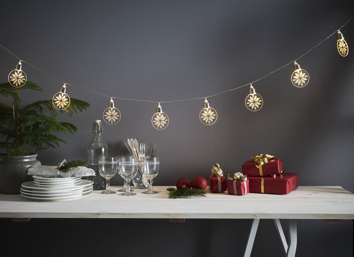 Lichterkette  Ornament - IP20, Warmweiss, 10 LED's