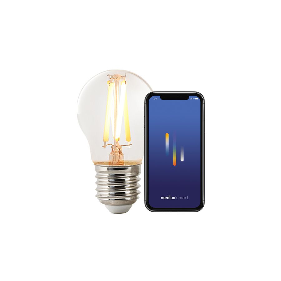 LED-Leuchtmittel Smart, E27, G45, Fil., Kl. - 4.7W ,2200-6500K, IP20