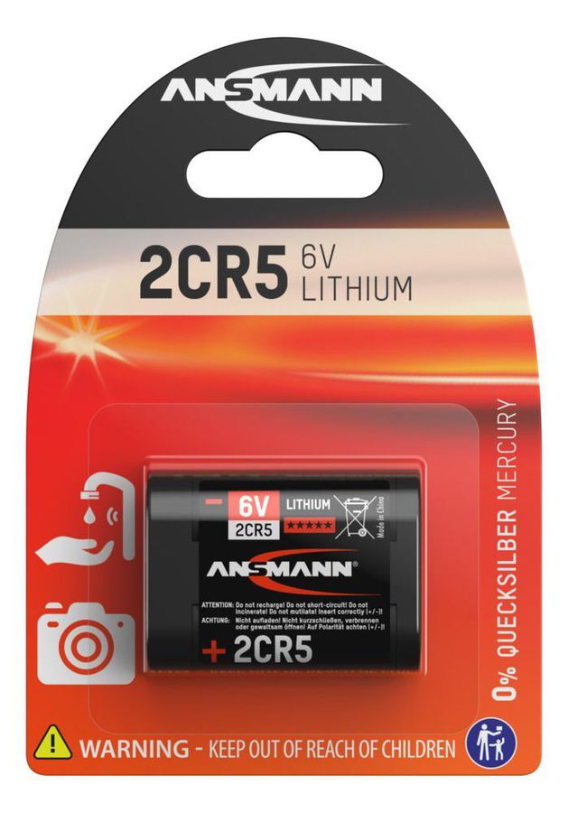Lithium Batterie 2CR5 - Lithium Batterie 2CR5 / 6V Li Fotobatterie mit langer Haltbarkeit