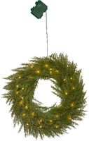 Kranz THUJA - Grün, 30 LEDs, IP44
