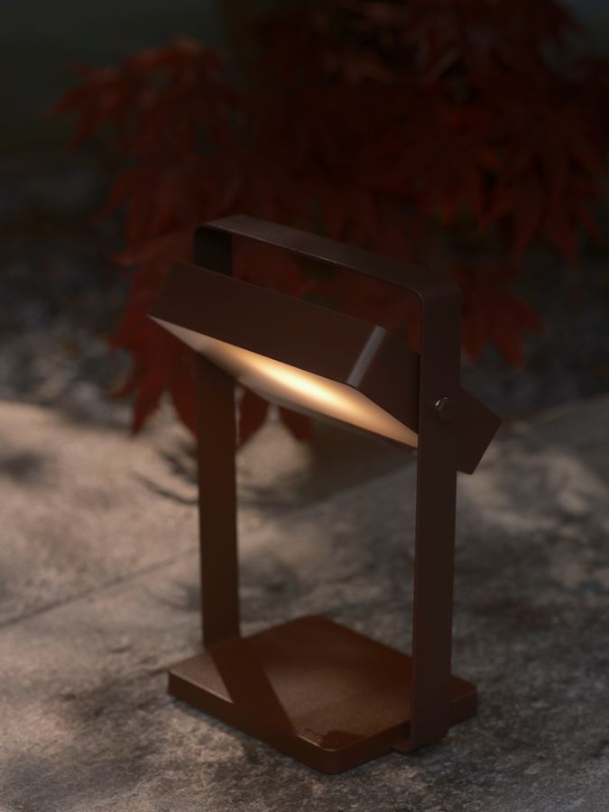 Akkuleuchte Saulio Solar  Braun - 3.5W, LED-Modul, IP44