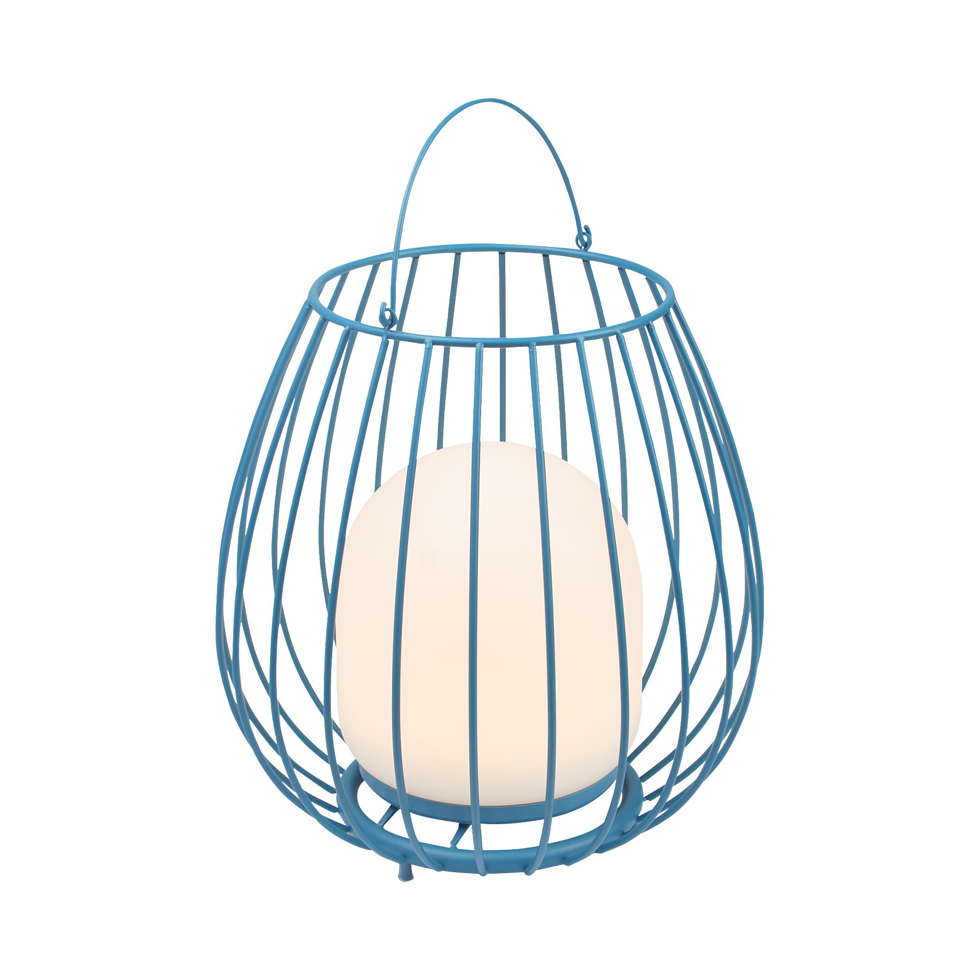 Jim To Go, Blau - 3W, 300lm, 2700K , IP54, dimmbar, blau, USB-C Ladeanschluss, D=280mm, H=384mm