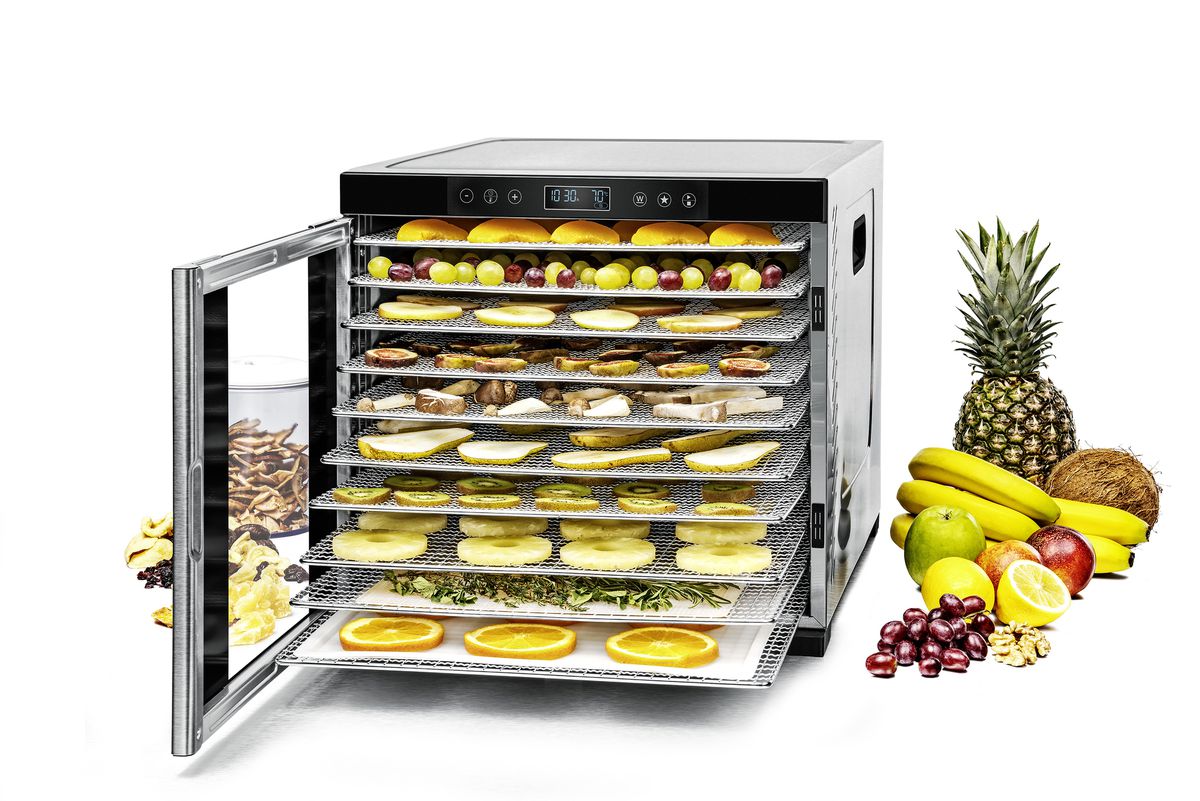 Dörrautomat DA 1050 - Dörrautomat, Edelstahl/schwarz, 1000W