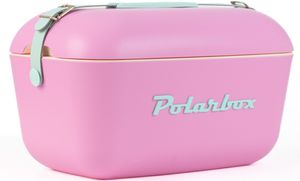 Polarbox Retro Cooler Bubblegum Pink - Cyan 20l - Kühlbox, 20l, Vintage Design