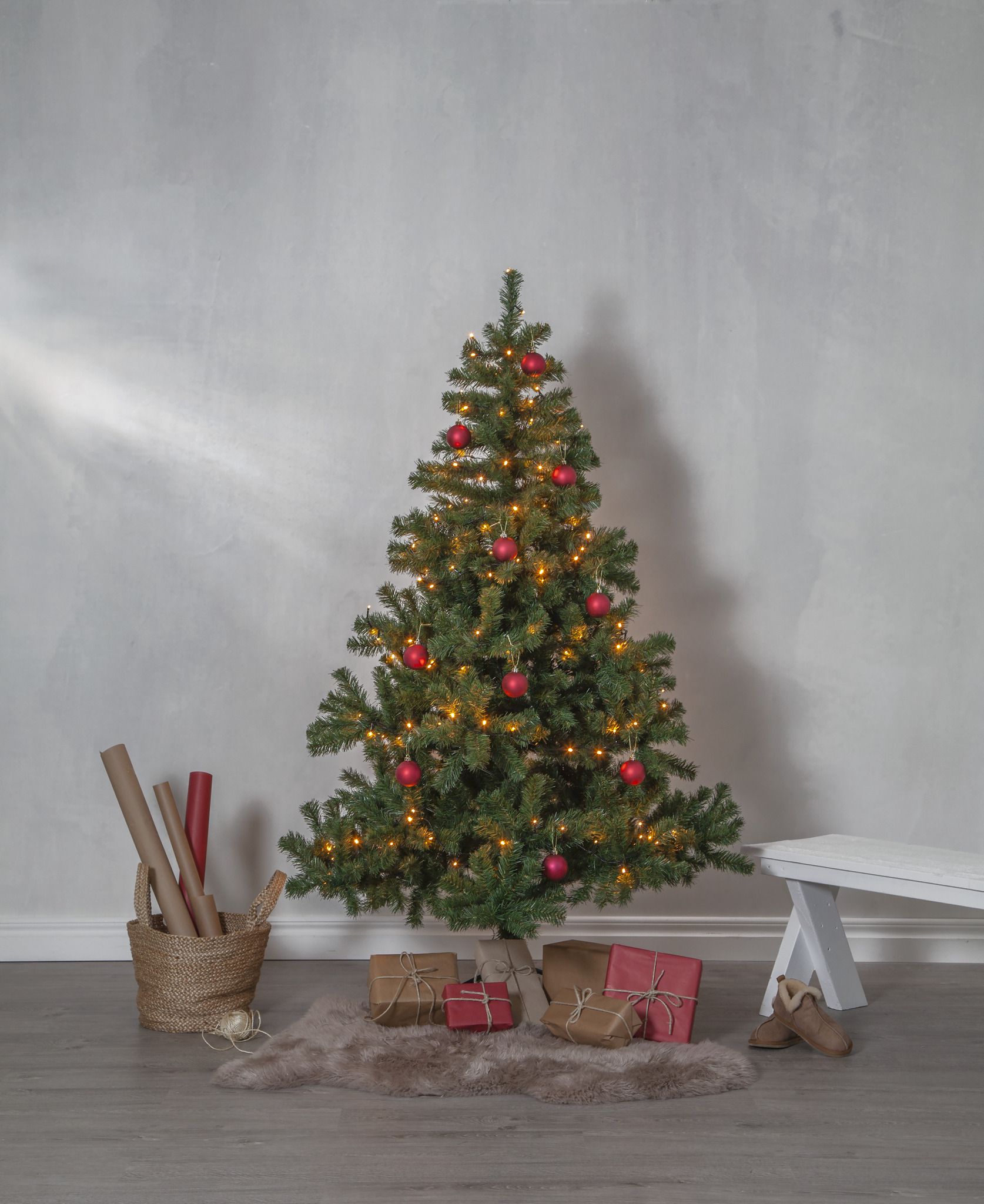 Künstlicher Weihnachtsbaum New Quebec - grün, keine Lämpchen, 180cm Höhe