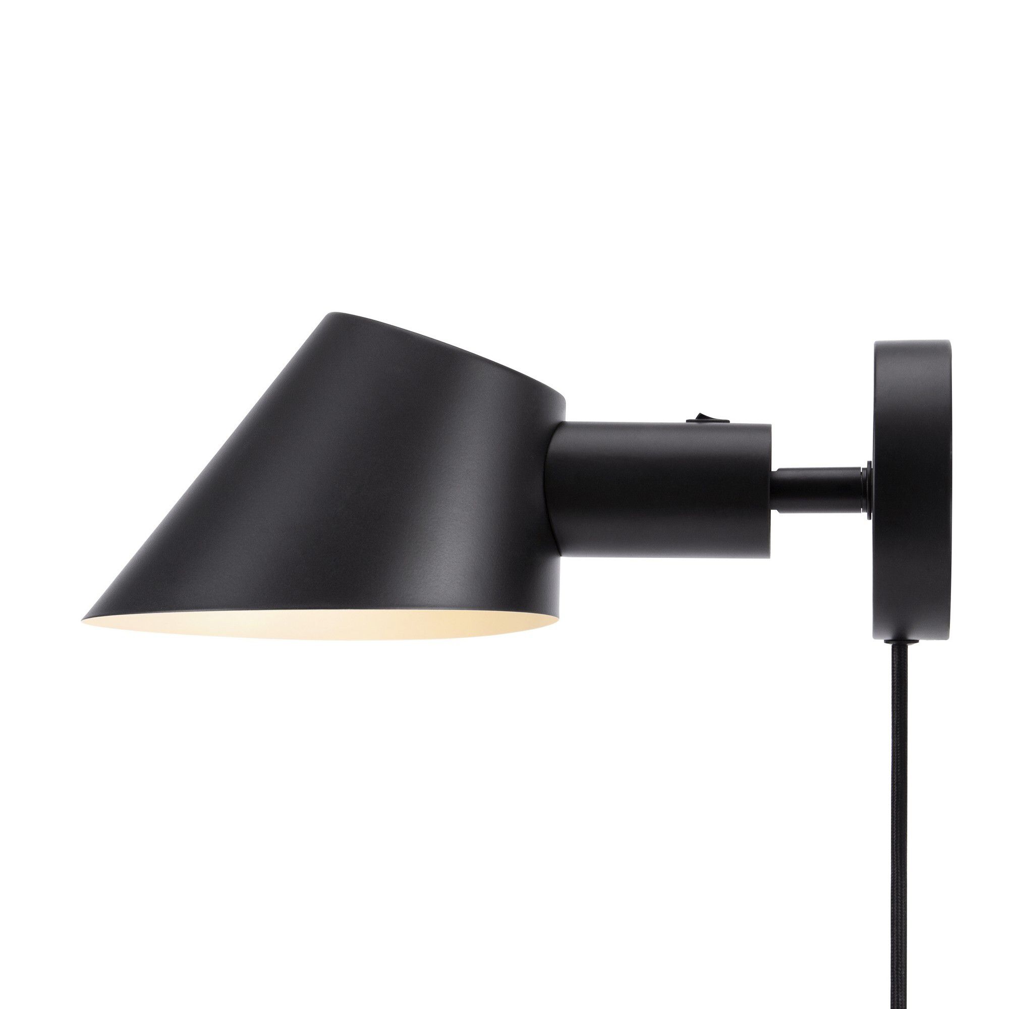 Stay Short, Wandleuchte, Schwarz - E27, max. 60W, IP20