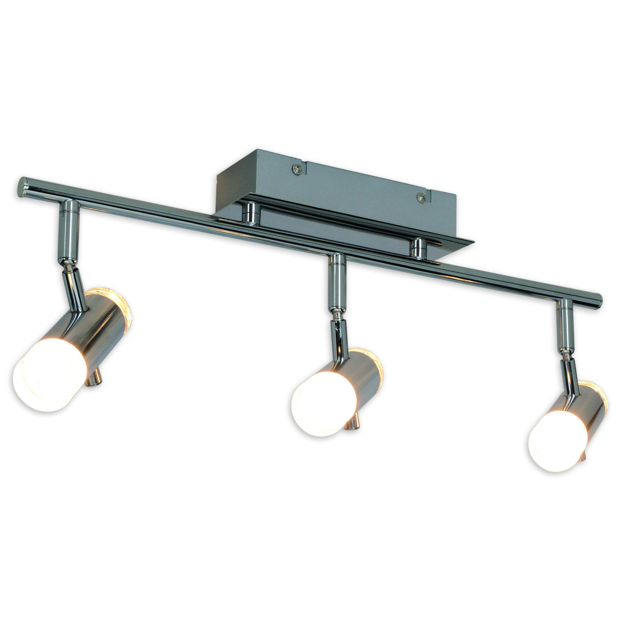 LED Deckenleuchte Garda (3er Spot) - 13,5W, 975lm, 3000K, IP20, chrom, nicht dimmbar, L=460mm, B=85mm, H=170mm