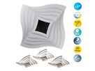 LED-CCT Deckenleuchte  FEVORIA  inkl. 3D-Effekt L/B: 50cm sandweiß - IP20, LED-Modul, Weiss