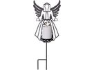 LED Memorial Kerze Flamme Deco - Indoor, Outdoor, Schwarz, 48.00 cm Höhe, Timerfunktion