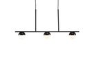 Contina, 3-Pendelleuchte, Schwarz - G9, max. 5W, IP20