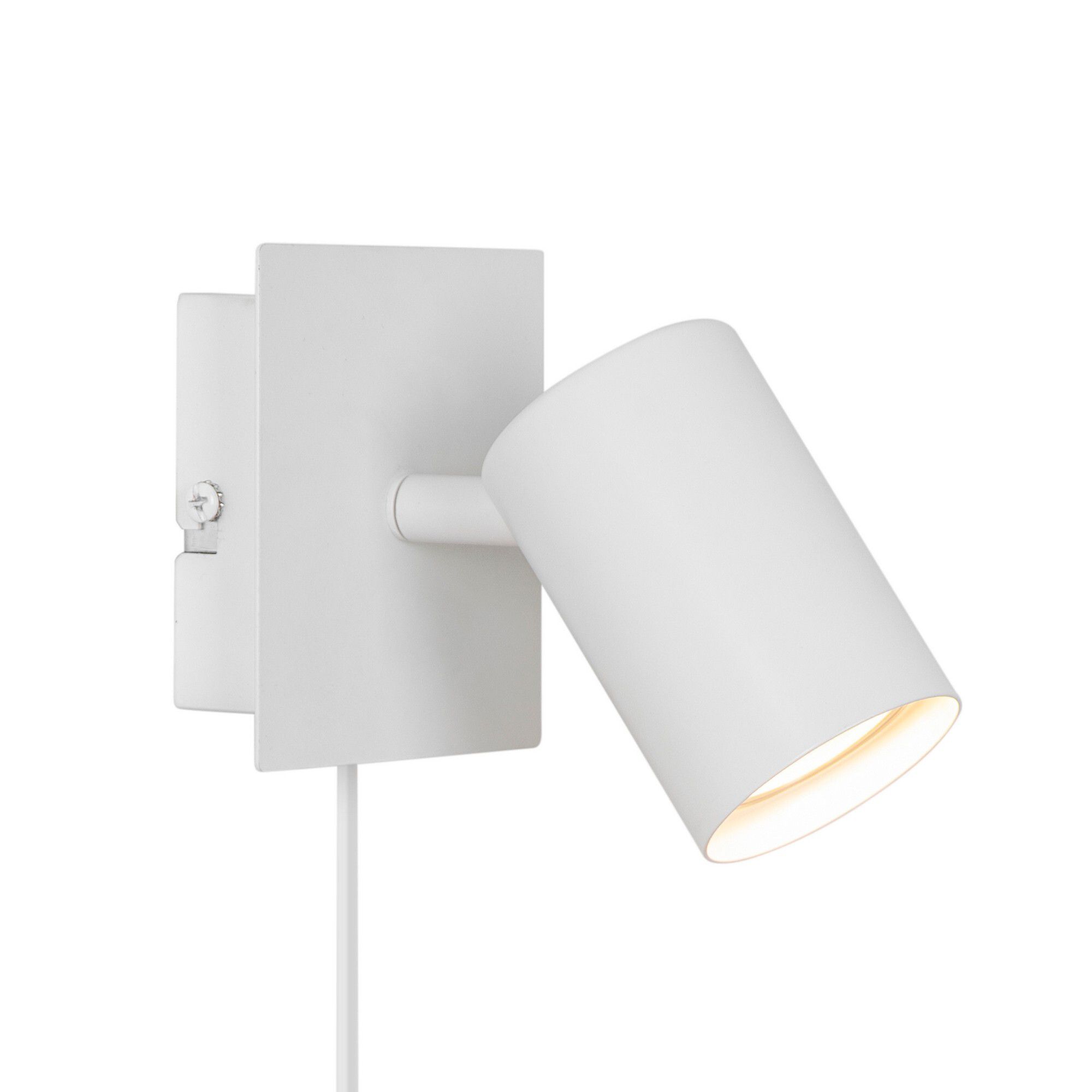 Wandleuchte FRIDA - GU10 (exkl.) max.35W, IP20, 90°, weiss, nicht dimmbar, L=85mm, B=85mm, H=115mm