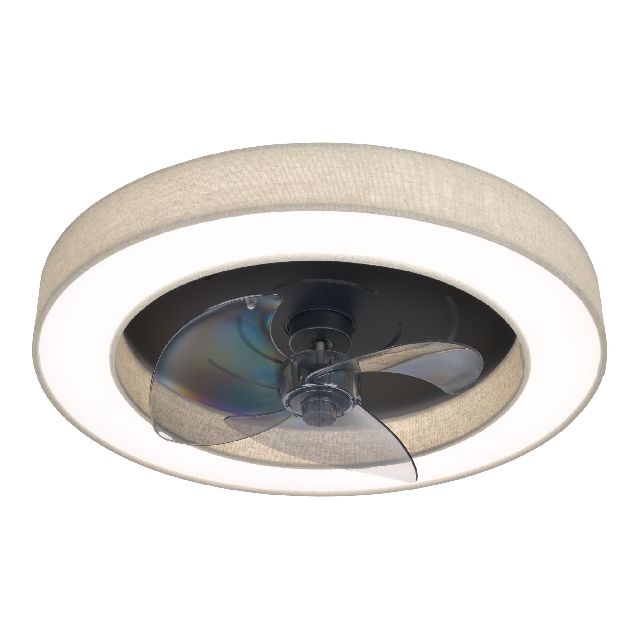LED-CCT Deckenleuchte  VALENTO  inkl. Ventilator : 51cm beige - IP20, LED-Modul, Beige