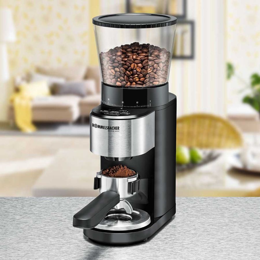 Kaffeemühle EKM 500 - Kaffeemühle, Edelstahl/schwarz, 160W